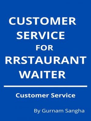 cover image of Customer Service For Restaurant Waiter